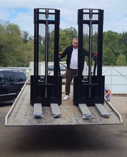 Тест-драйв складской техники на нашем складе в Дербенте